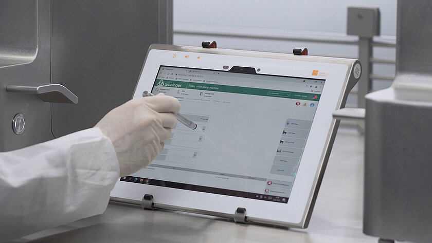 Operation of the labworx modules via a tablet